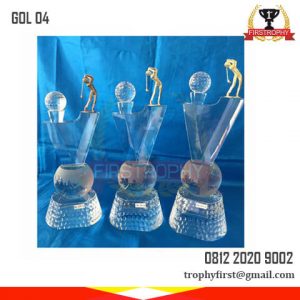 GOL 04 - Golf Trophy Kristal Berkualitas